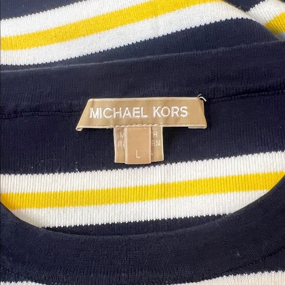 Michael Kors Collection Multicolor Striped Top Size L - Picture 7 of 8